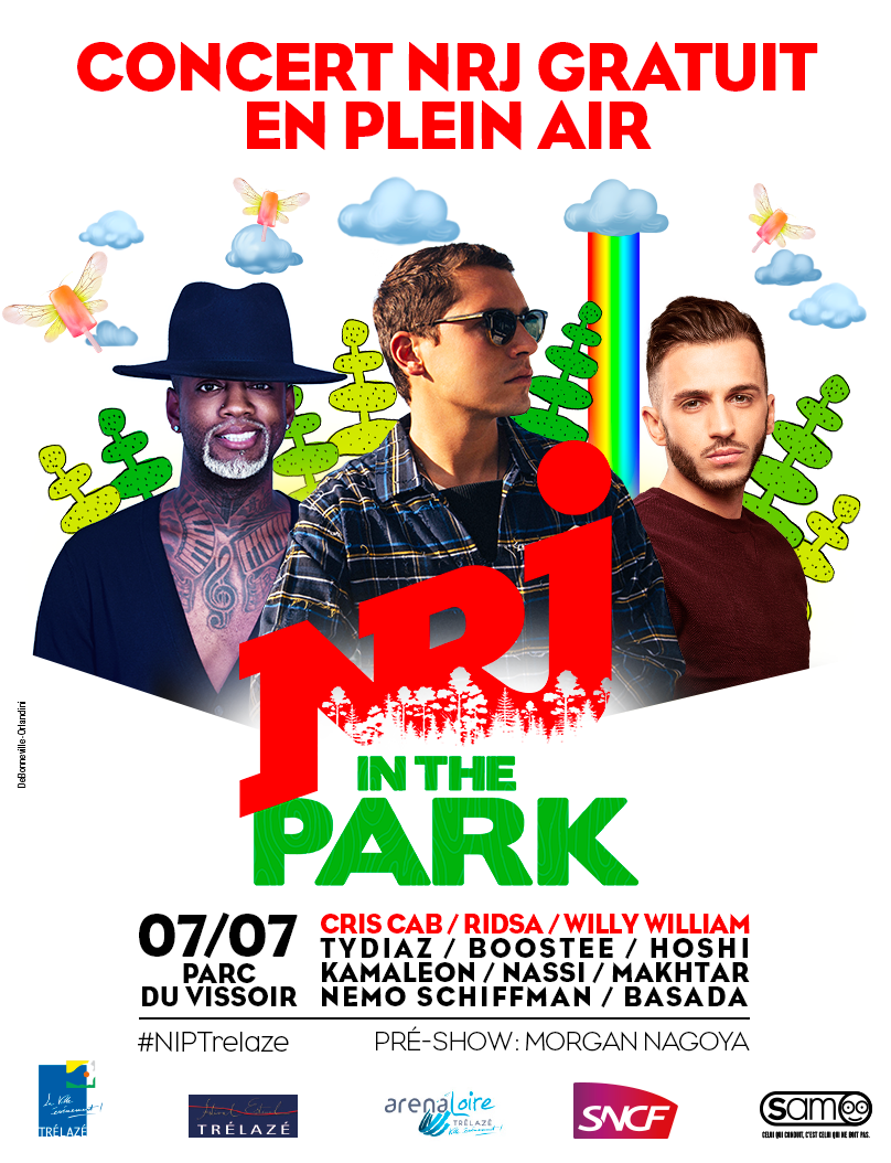 NRJ In the Park au Vissoir Vendredi 6 Juillet Ville de Trélazé