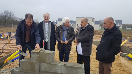 Image de l'article Pose de la 1ère pierre de 6 maisons en location-accession à la Quantinière !