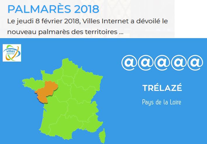Image de l'article Cérémonie de remise du label « Territoires, Villes et villages internet » le 8 février dernier à Paris