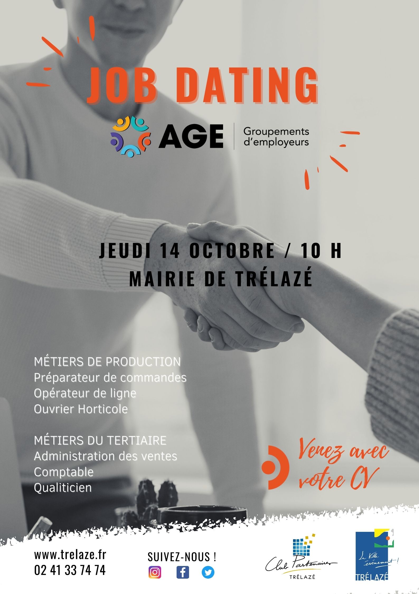 Image de l'évènement Job dating : AGE