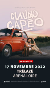 Image de l'article Claudio Capéo en concert à l’Arena Loire Trélazé