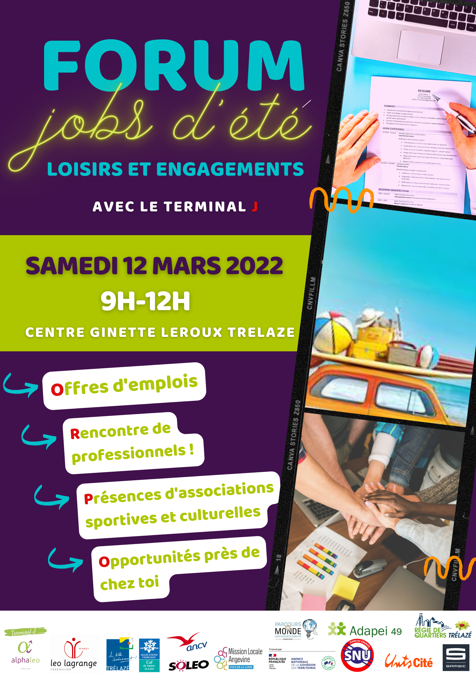 Image de l'évènement Forum jobs d’été