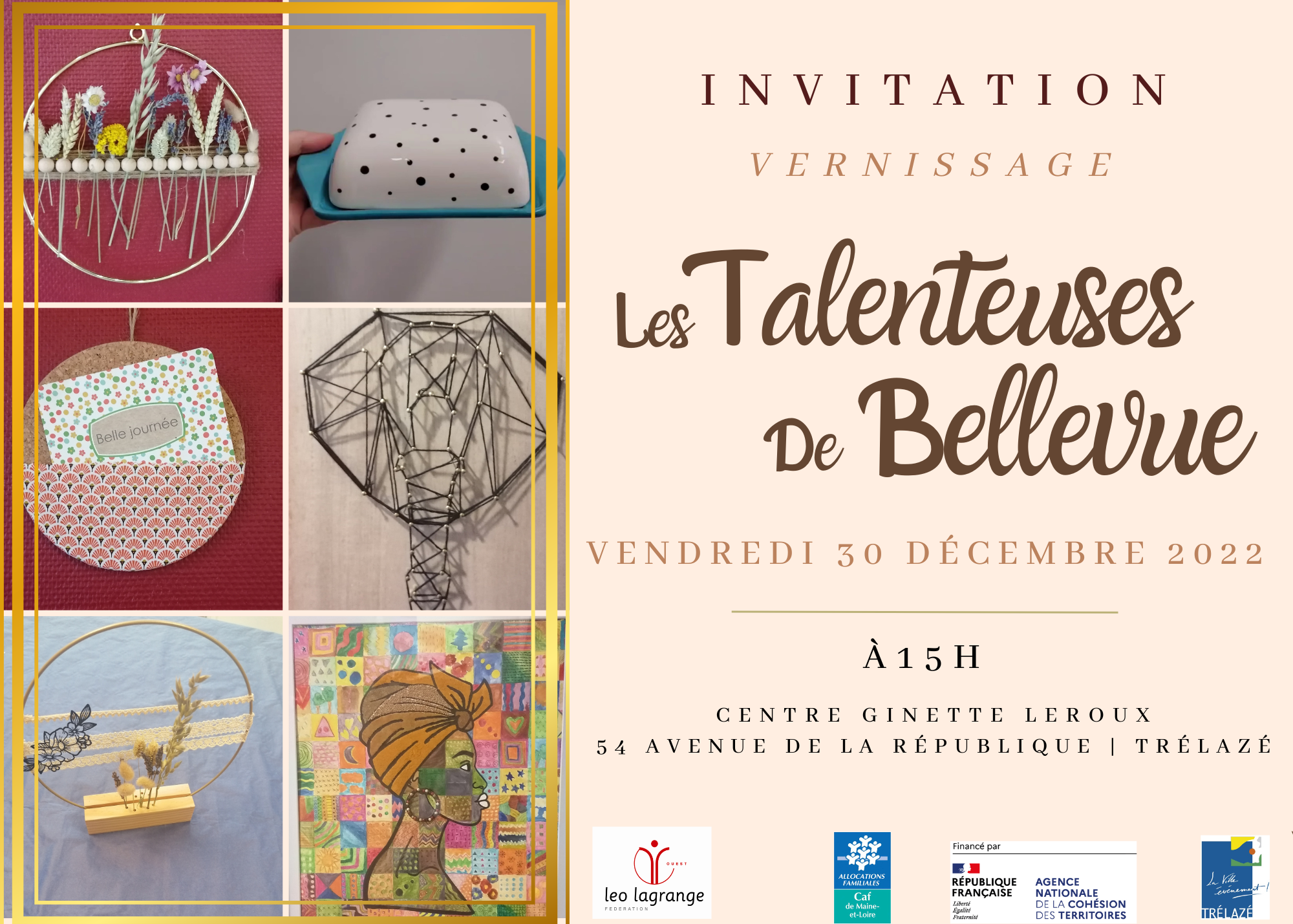 Image de l'évènement Vernissage les « Talentueuses de Bellevue »