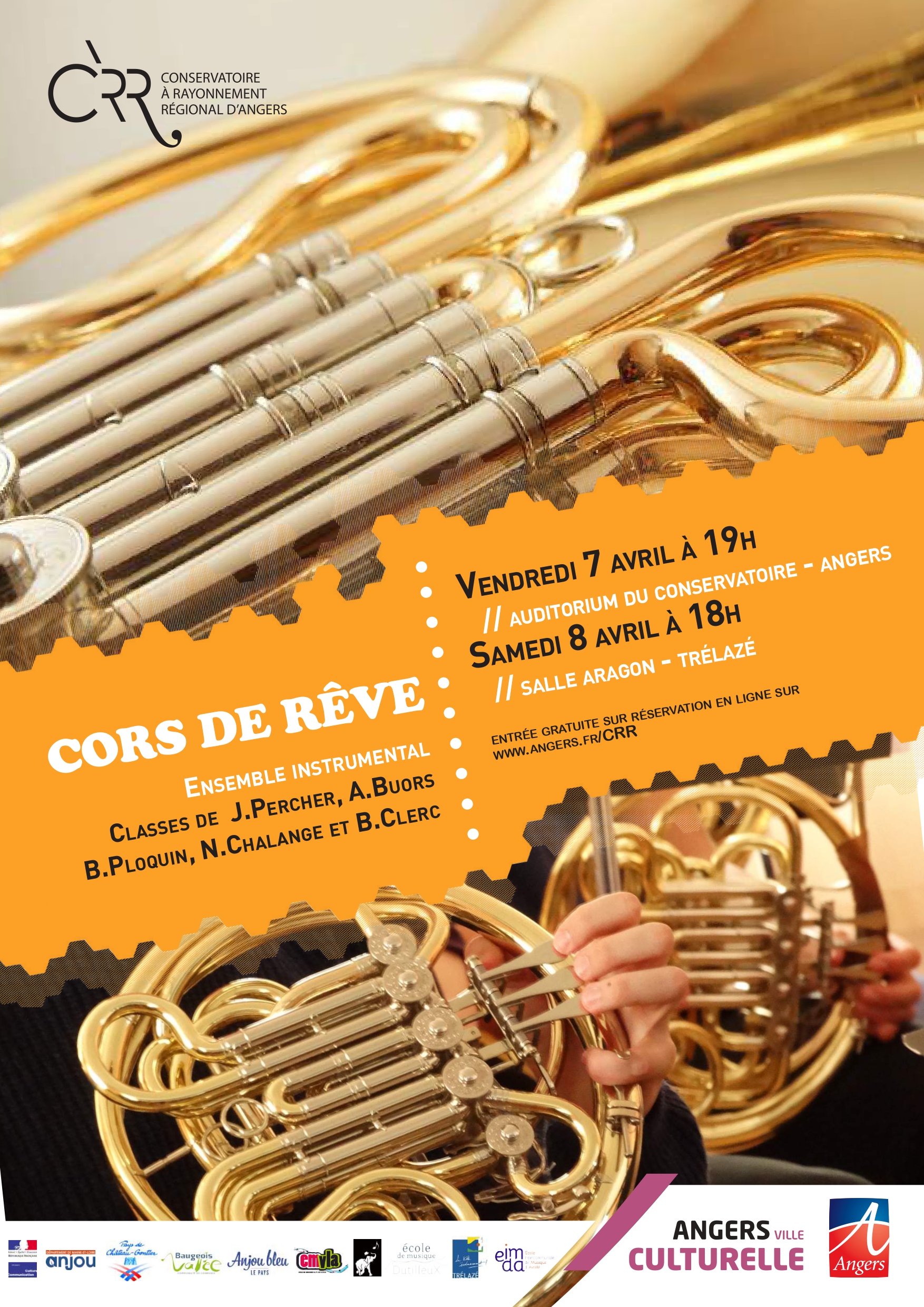 Image de l'évènement Concert de l’ensemble instrumental « Cors de rêve »