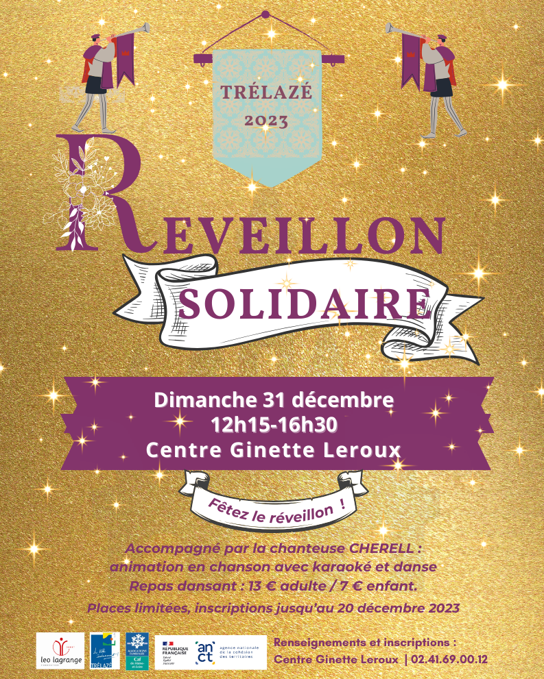 Affiche réveillon solidaire