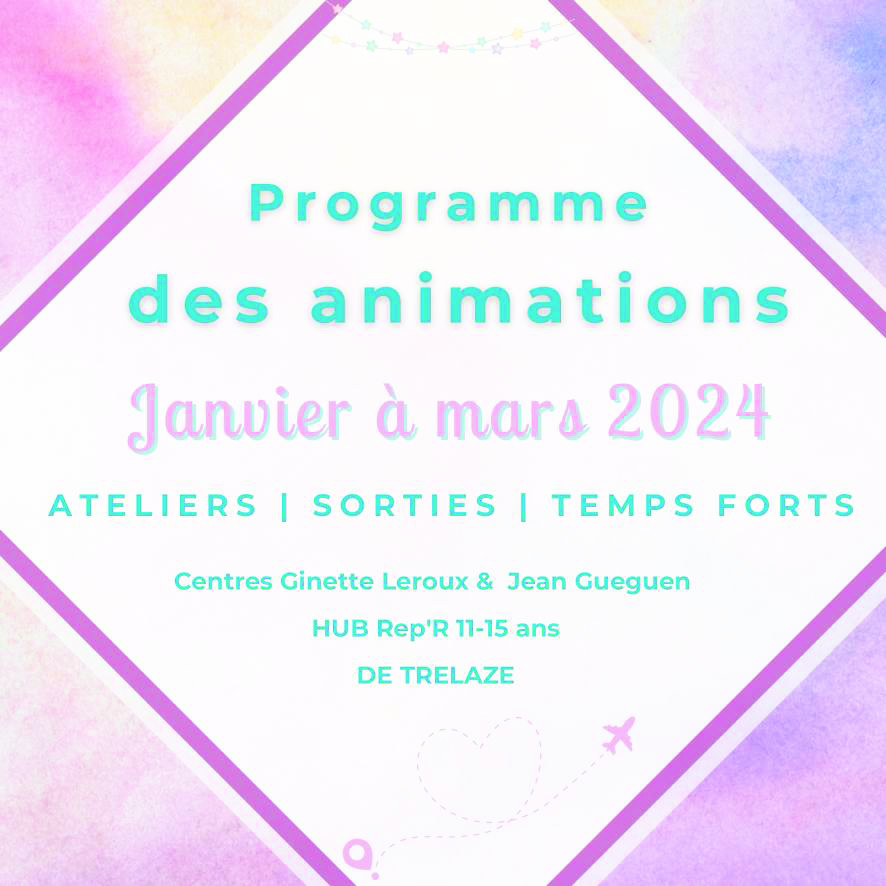 Image de l'évènement Programme d’animations des centres sociaux et du Hub Rep’R