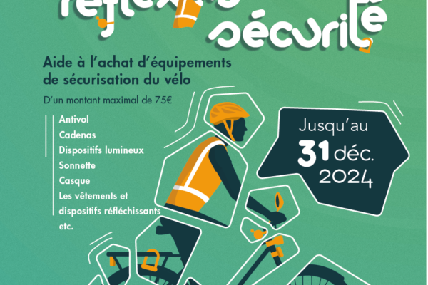 Flyer aide à l'achat d'équipements de sécurisation du vélo 2024 à Trélazé