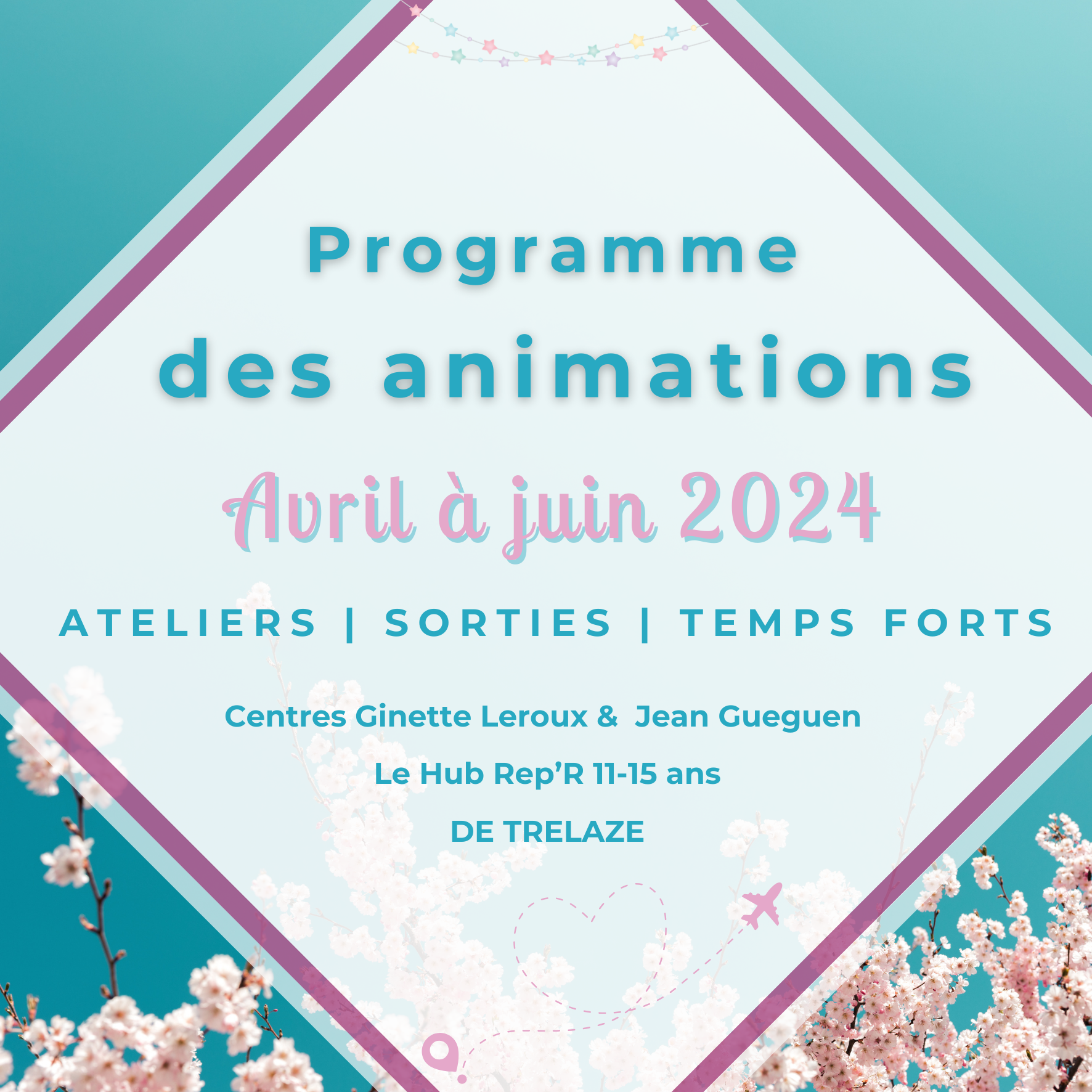 Image de l'évènement Programme des animations des centres Ginette Leroux et Jean Gueguen