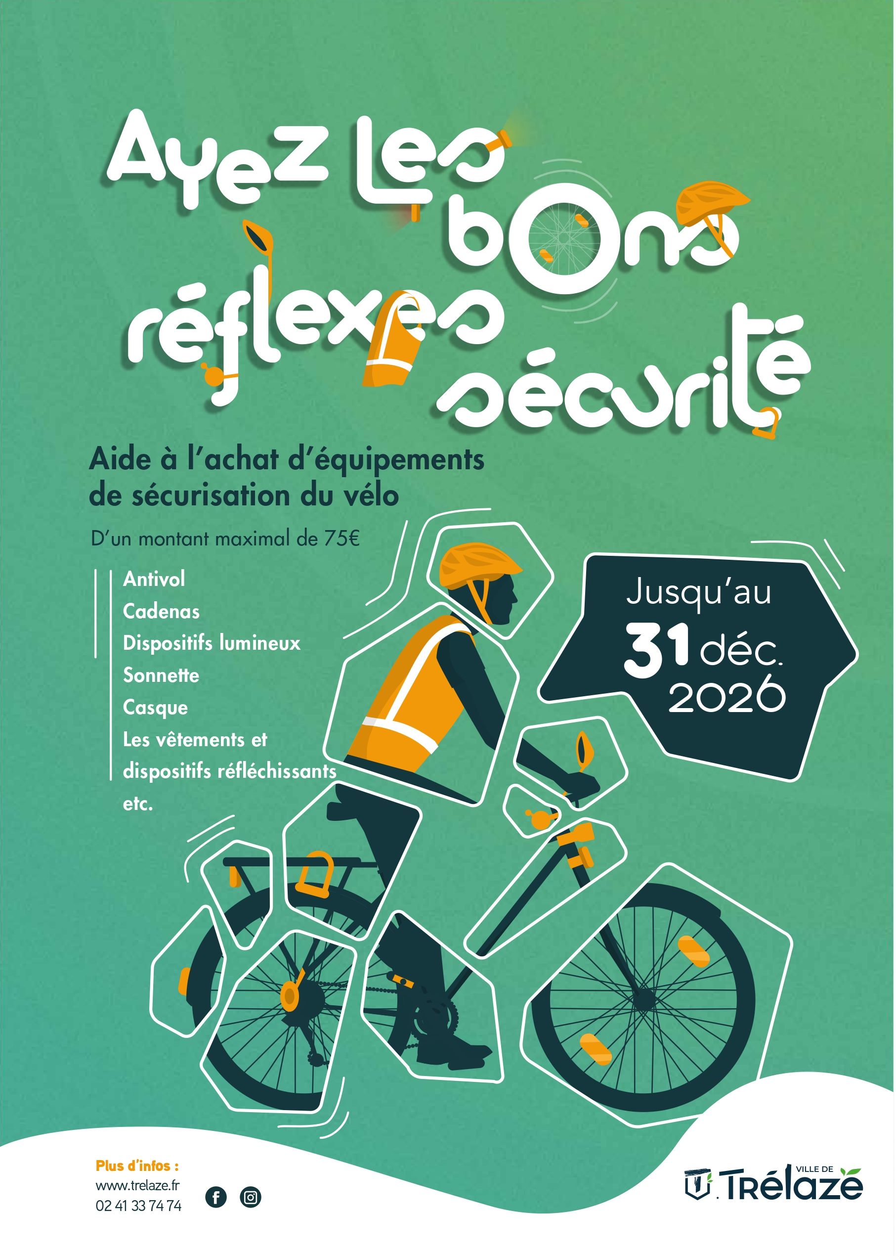 Image de l'article Une aide pour l&rsquo;achat d&rsquo;équipements de sécurisation pour les vélos