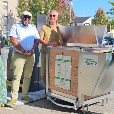 Photo de l'article Des bornes de collecte de déchets alimentaires installées sur la ville