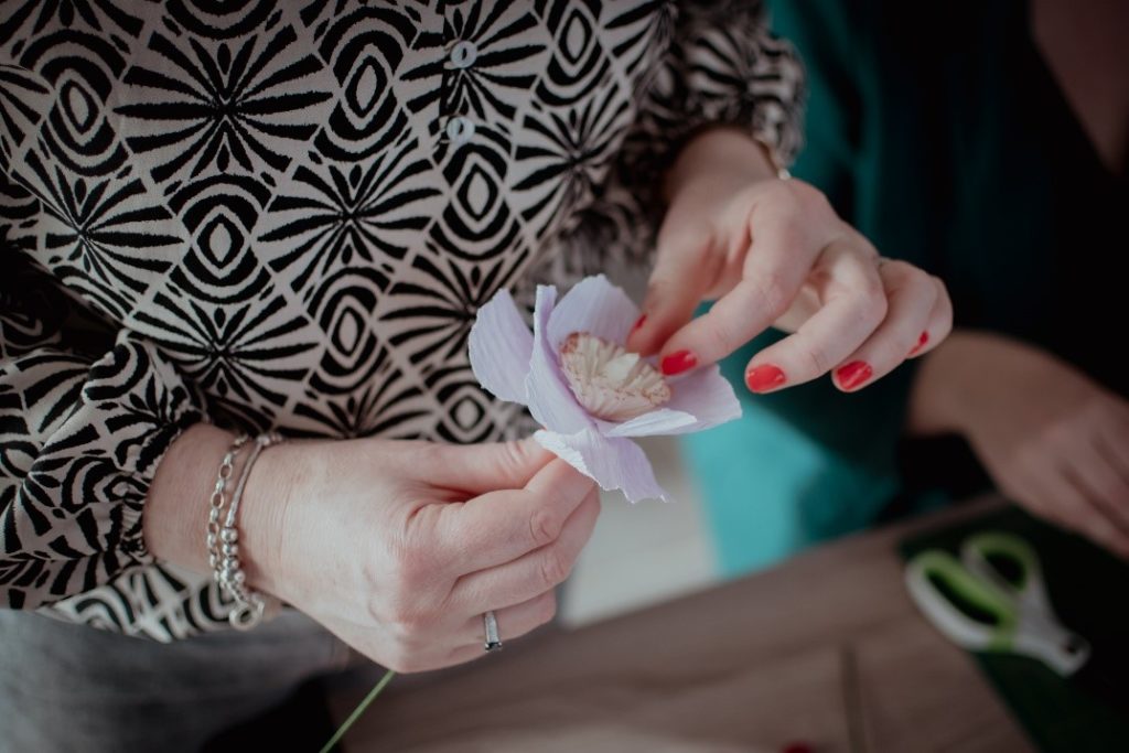 Image de l'article Fabrication de fleurs en papier crépon