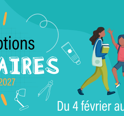 Photo de l'article Inscriptions scolaires 2026/2027 du 4 février au 12 juin