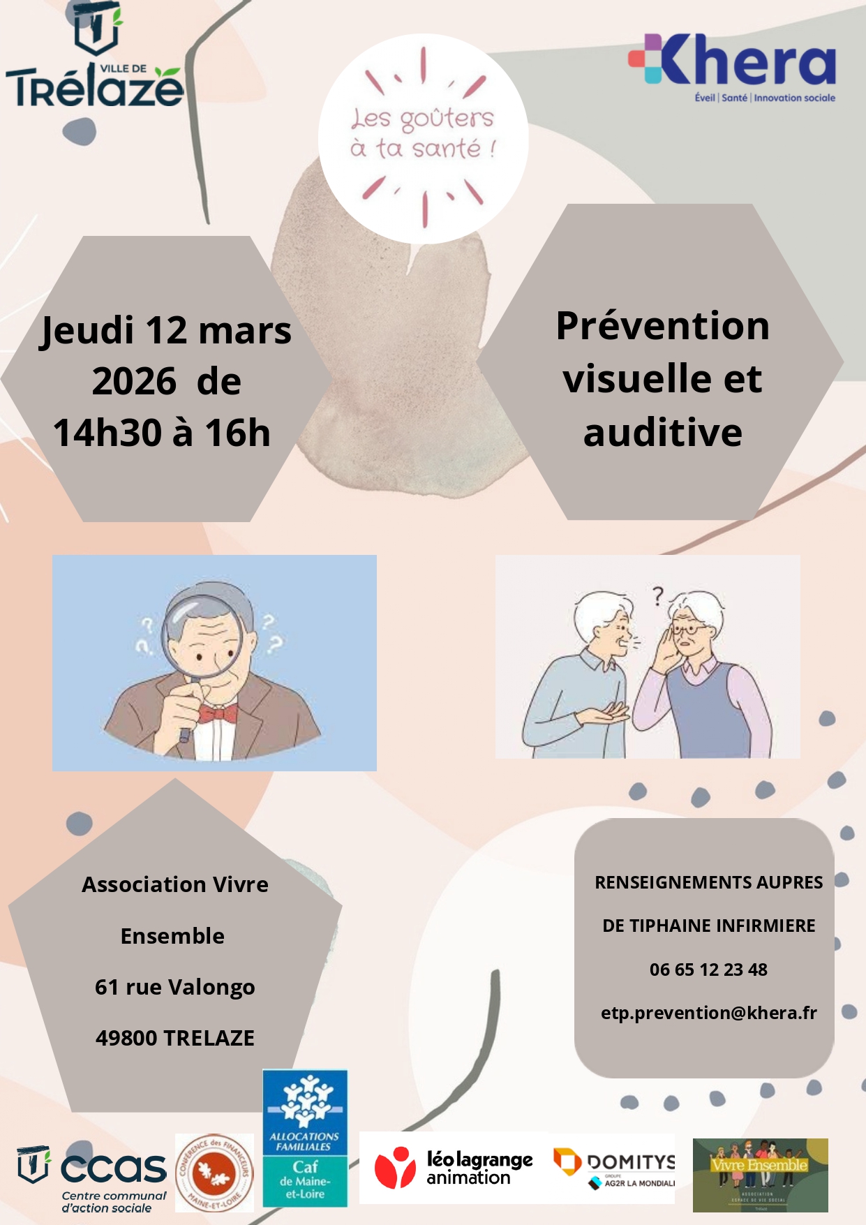 Image de l'évènement Les goûters à ta santé ! Atelier prévention visuelle et auditive