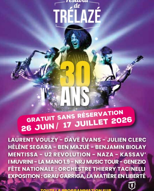 Image de l'article Festival de Trélazé : la programmation de la 30e édition dévoilée !