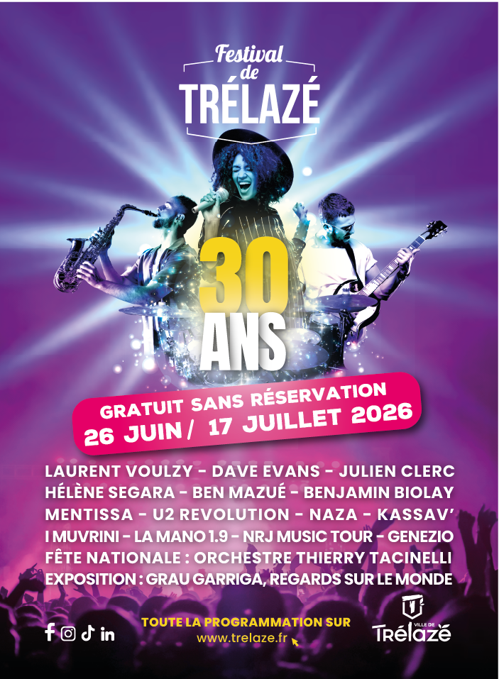 Image de l'article Festival de Trélazé : la programmation de la 30e édition dévoilée !