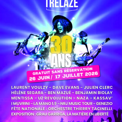 Photo de l'article Festival de Trélazé : la programmation de la 30e édition dévoilée !