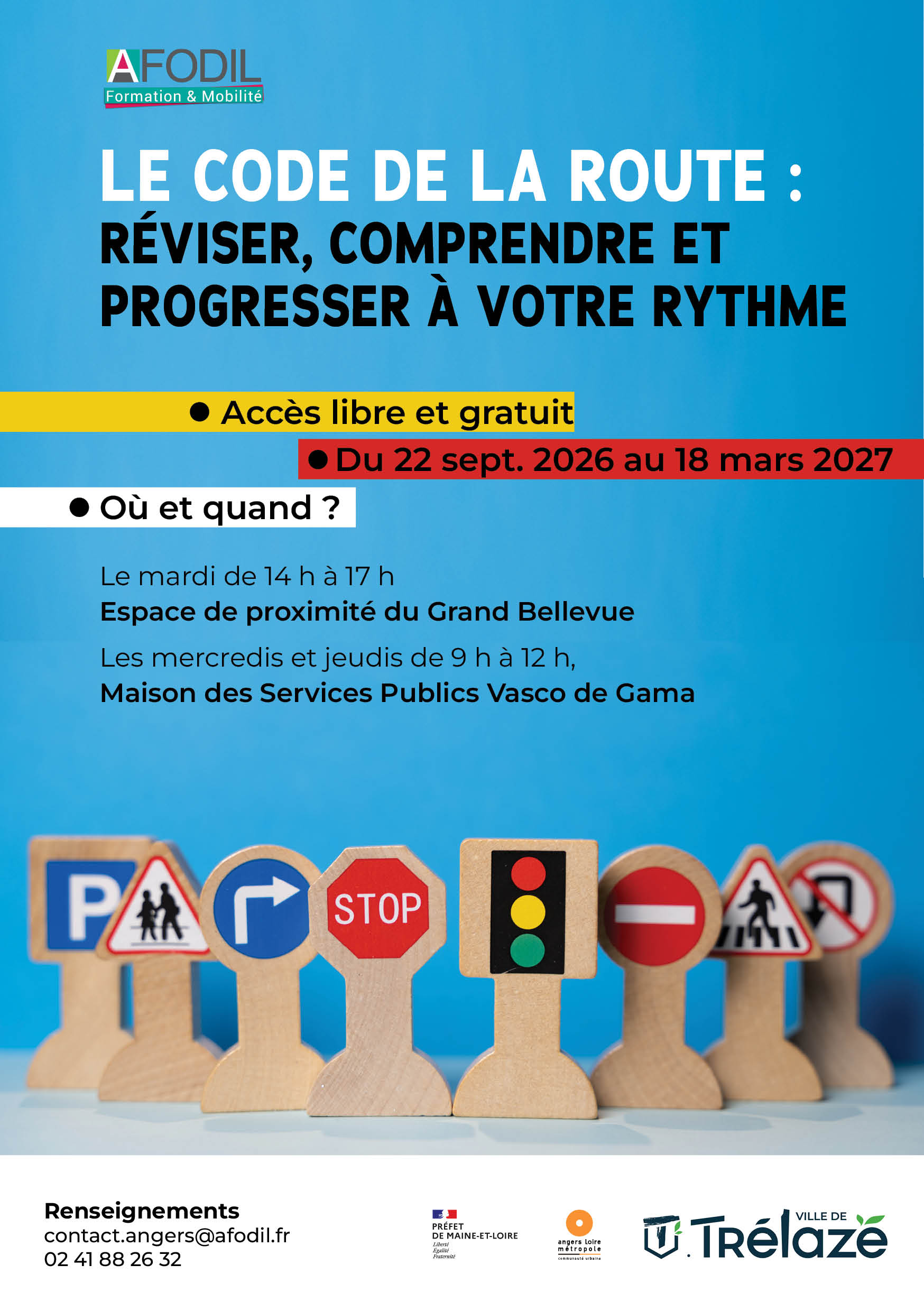 Image de l'évènement Le code la route : réviser, comprendre et progresser à votre rythme