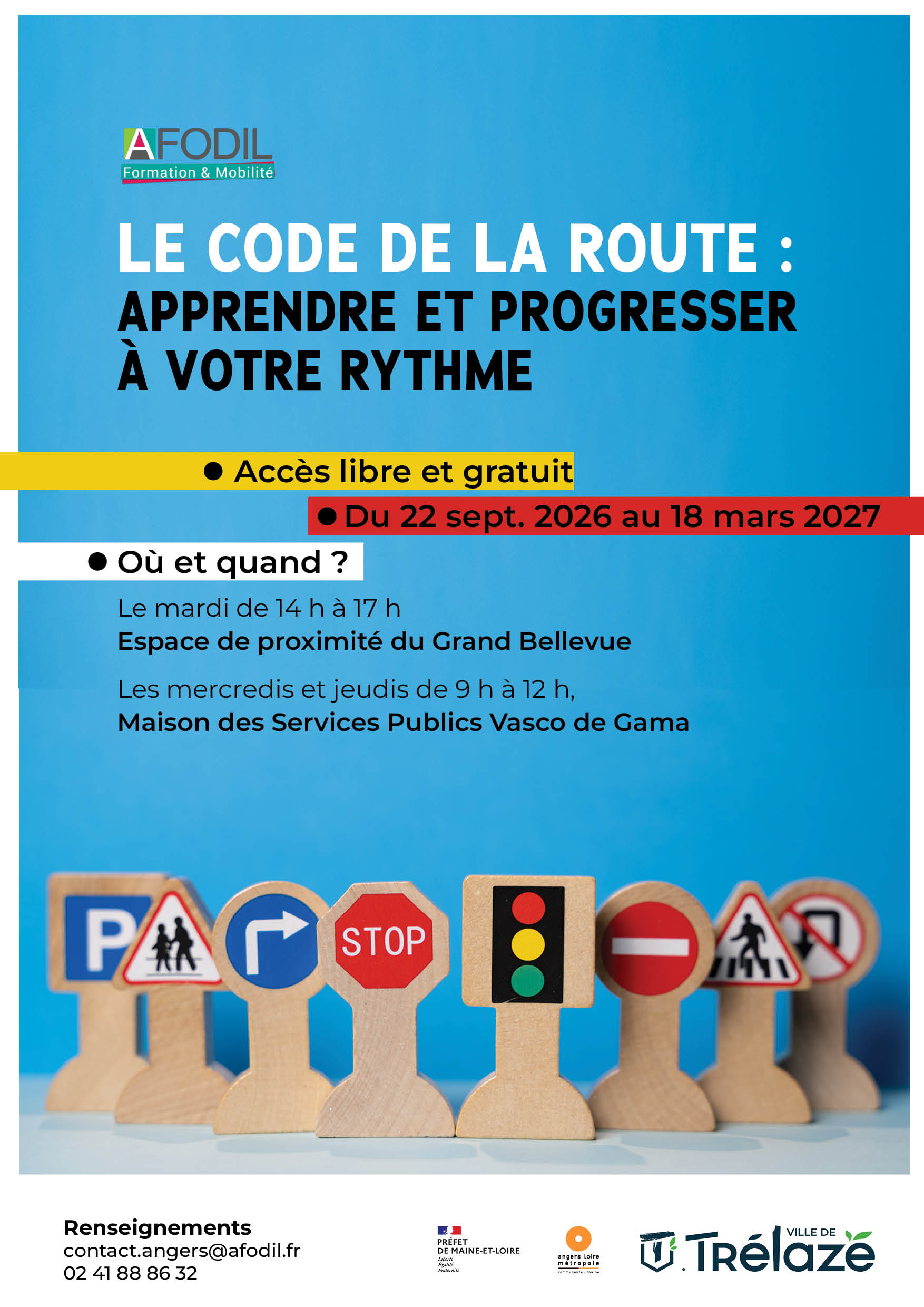 Image de l'évènement Le code la route : apprendre et progresser à son rythme