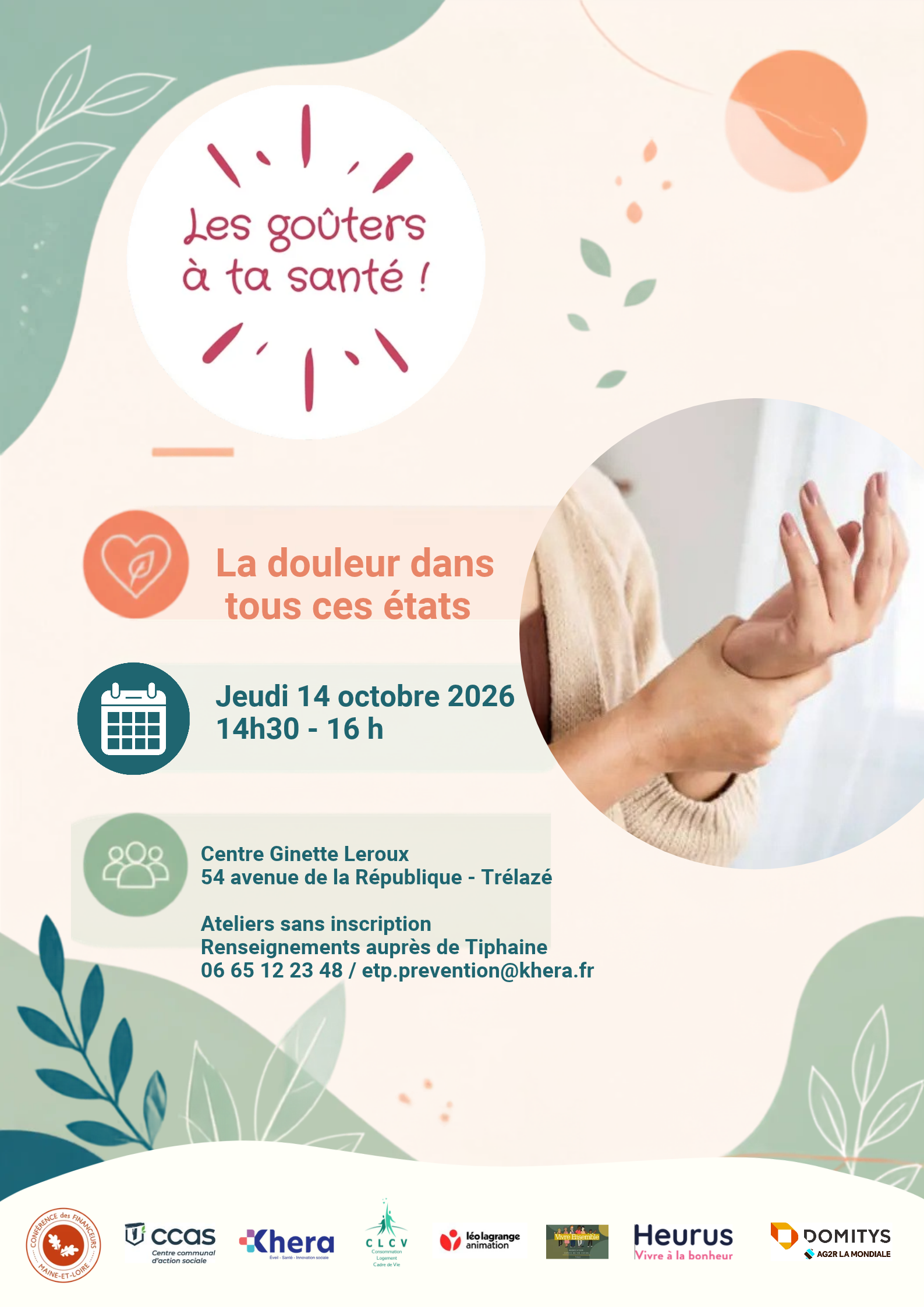 Image de l'évènement Les goûters à ta santé ! La douleur dans tous ses états