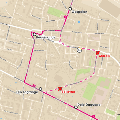 Photo de l'article Info trafic : Ligne 8 du 26 au 30 octobre